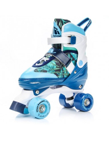 Meteor Flora 24377-24379 Quad Αυξομειούμενα Rollers Τιρκουάζ Παιδικά