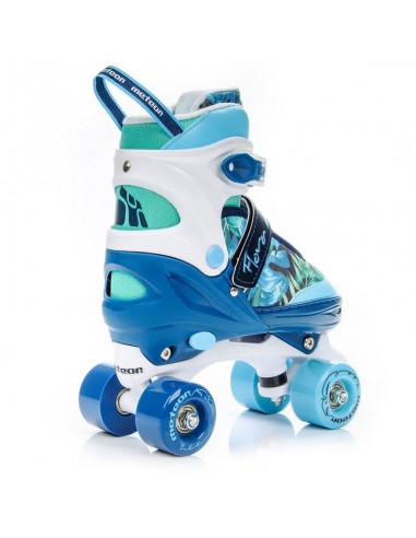 Meteor Flora 24377-24379 Quad Αυξομειούμενα Rollers Τιρκουάζ Παιδικά