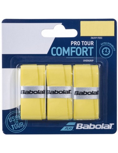 Babolat Babolat Pro Tour 653037-349 Overgrip Κίτρινο 3τμχ