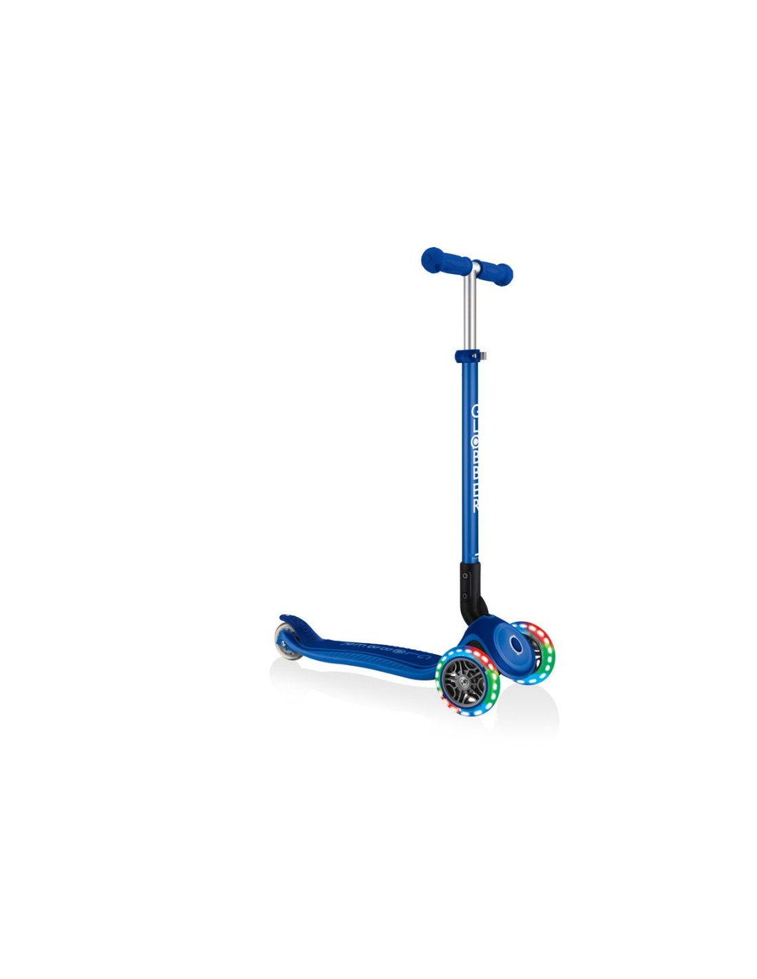 Globber Παιδικό Πατίνι Αναδιπλούμενο Primo Foldable Plus Lights Τρίτροχο για 3+ Ετών Μπλε 439-100