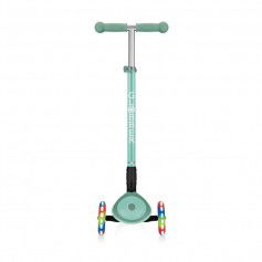 Globber Παιδικό Πατίνι Αναδιπλούμενο Globber Primo Foldable Plus Lights Τρίτροχο για 3+ Ετών Πράσινο 439-206