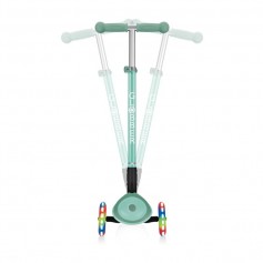 Globber Παιδικό Πατίνι Αναδιπλούμενο Globber Primo Foldable Plus Lights Τρίτροχο για 3+ Ετών Πράσινο 439-206