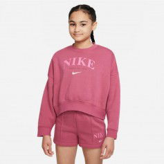 Nike Fleece Παιδικό Φούτερ Φούξια Trend Crew DV2563-633