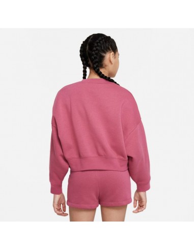 Nike Fleece Παιδικό Φούτερ Φούξια Trend Crew DV2563-633