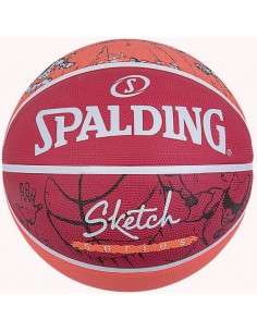 Spalding Sketch Dribble Μπάλα Μπάσκετ Outdoor 84-381Z1