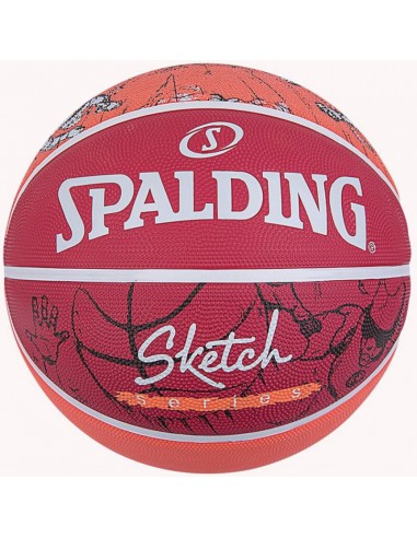 Spalding Sketch Dribble Μπάλα Μπάσκετ Outdoor 84-381Z1