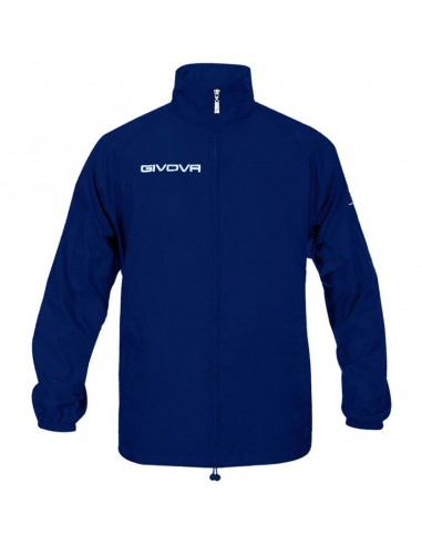 Givova Rain Basico RJ001 Ανδρικό Μπουφάν Αδιάβροχο και Αντιανεμικό Μπλε RJ001-0004