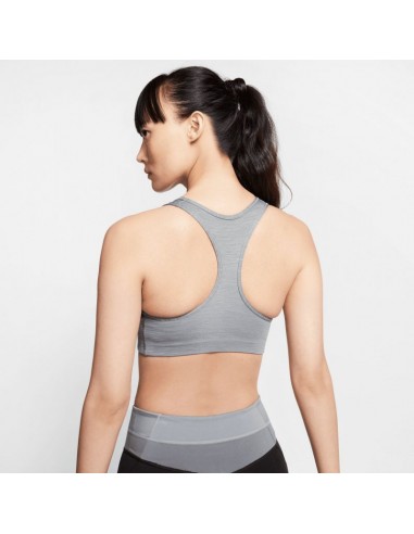 Nike Dri-Fit Swoosh Γυναικείο Αθλητικό Μπουστάκι Γκρι με Επένδυση BV3636-084