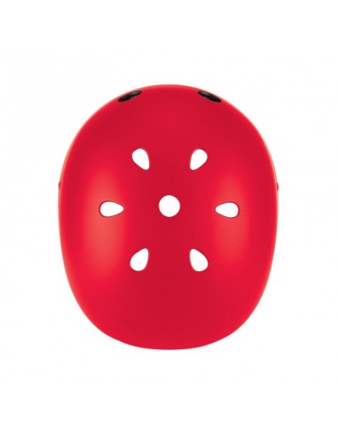 Globber Primo Lights 505-102 Παιδικό Κράνος για Ποδήλατο & Πατίνι Κόκκινο με Ενσωματωμένο Φωτάκι LED