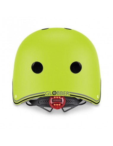 Globber Primo Lights 505-106 Παιδικό Κράνος για Ποδήλατο & Πατίνι Πράσινο με Ενσωματωμένο Φωτάκι LED