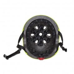 Globber Primo Lights 505-106 Παιδικό Κράνος για Ποδήλατο & Πατίνι Πράσινο με Ενσωματωμένο Φωτάκι LED