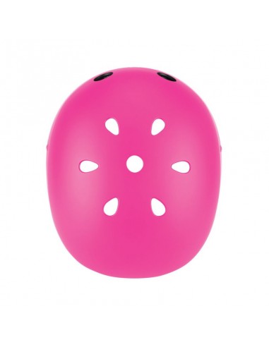 Globber Primo Lights 505-110 Παιδικό Κράνος για Ποδήλατο & Πατίνι Ροζ με Ενσωματωμένο Φωτάκι LED