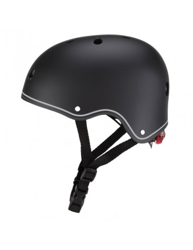 Globber Primo Lights 505-120 Παιδικό Κράνος για Πατίνι Μαύρο με Ενσωματωμένο Φωτάκι LED