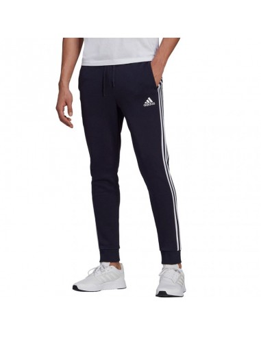 Adidas Essentials Παντελόνι Φόρμας με Λάστιχο Fleece Legend Ink GK8823