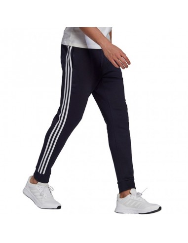 Adidas Essentials Παντελόνι Φόρμας με Λάστιχο Fleece Legend Ink GK8823