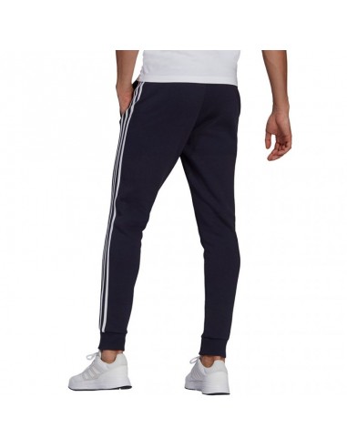 Adidas Essentials Παντελόνι Φόρμας με Λάστιχο Fleece Legend Ink GK8823