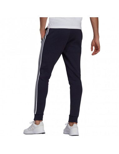 Adidas Essentials Παντελόνι Φόρμας με Λάστιχο Fleece Legend Ink GK8823