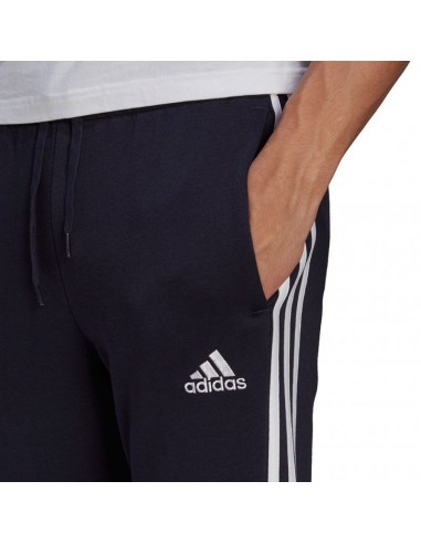 Adidas Essentials Παντελόνι Φόρμας με Λάστιχο Fleece Legend Ink GK8823