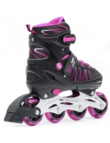 SMJ Sport UT103 Lea Inline Αυξομειούμενα Rollers Μαύρα Παιδικά