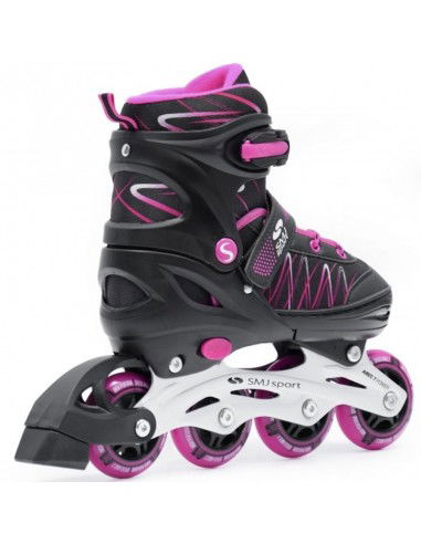 SMJ Sport UT103 Lea Inline Αυξομειούμενα Rollers Μαύρα Παιδικά