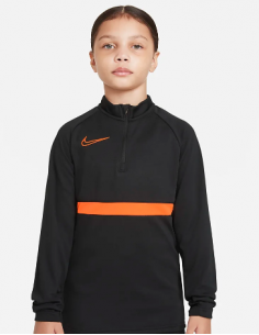 Nike Παιδική Χειμερινή Μπλούζα Μακρυμάνικη Μαύρη Academy 21 CW6112-017