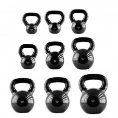 HMS KNV28 Kettlebell Βινυλίου 28kg Μαύρο