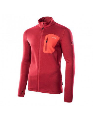 Elbrus Emino Polartec Ανδρική Ζακέτα Fleece με Φερμουάρ Κόκκινη 92800353906
