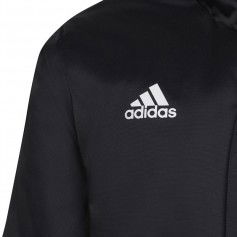 Adidas Παιδικό Αθλητικό Μπουφάν Κοντό με Κουκούλα Μαύρο Entrada 22 Stadium Y H57569