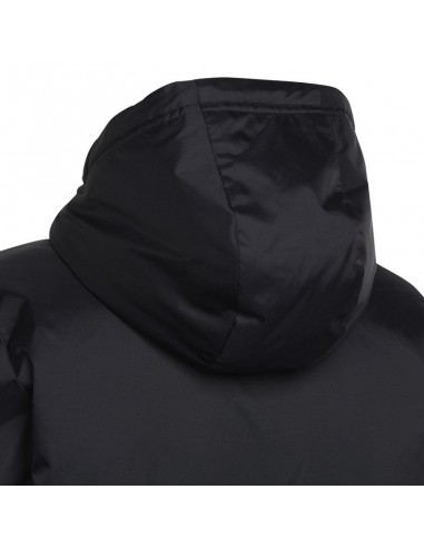 Adidas Παιδικό Αθλητικό Μπουφάν Κοντό με Κουκούλα Μαύρο Entrada 22 Stadium Y H57569