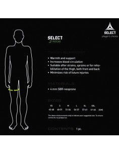 Select Sport 6300 Επιμηρίδα σε Μαύρο χρώμα 2