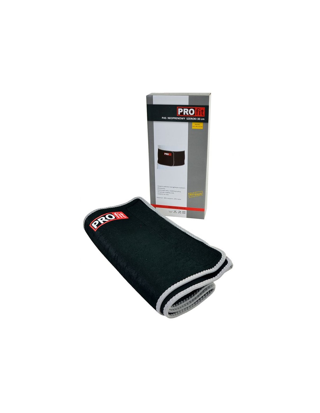 WIDE NEOPRENE BELT 125X30X03cm BLACK DK5063