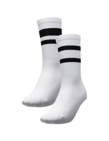 4F H4Z22-SOU001-90S Αθλητικές Κάλτσες Λευκές 1 Ζεύγος