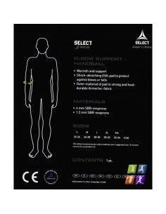 Elbow pad with Select 6603 stiffener