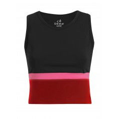 Deha Microfibre Colour Block Top B7477010009 Μαύρο