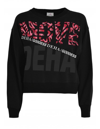 Deha Graphic Sweatshirt B7486210009 Μαύρο