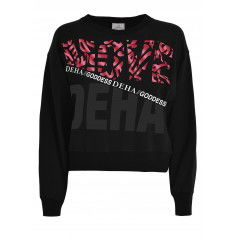 Deha Graphic Sweatshirt B7486210009 Μαύρο