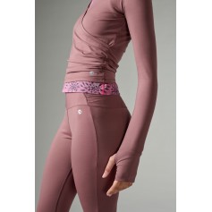 Deha Χειμερινή Γυναικεία Μπλούζα Μακρυμάνικη με V Λαιμόκοψη Καφέ B74432-65227