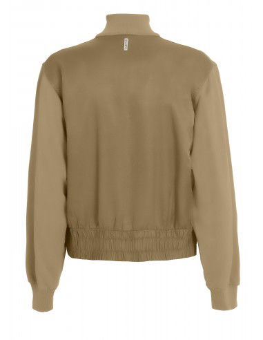 Deha Luxe Combined Full Zip Sweatshirt B7416365107 Μπέζ