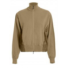 Deha Luxe Combined Full Zip Sweatshirt B7416365107 Μπέζ
