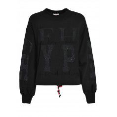 Deha Luxe Graphic Sweatshirt D7382110009 Μαύρο