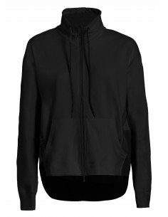 Deha Luxe Combined Γυναικεία Ζακέτα Φούτερ Μαύρη B74163-10009