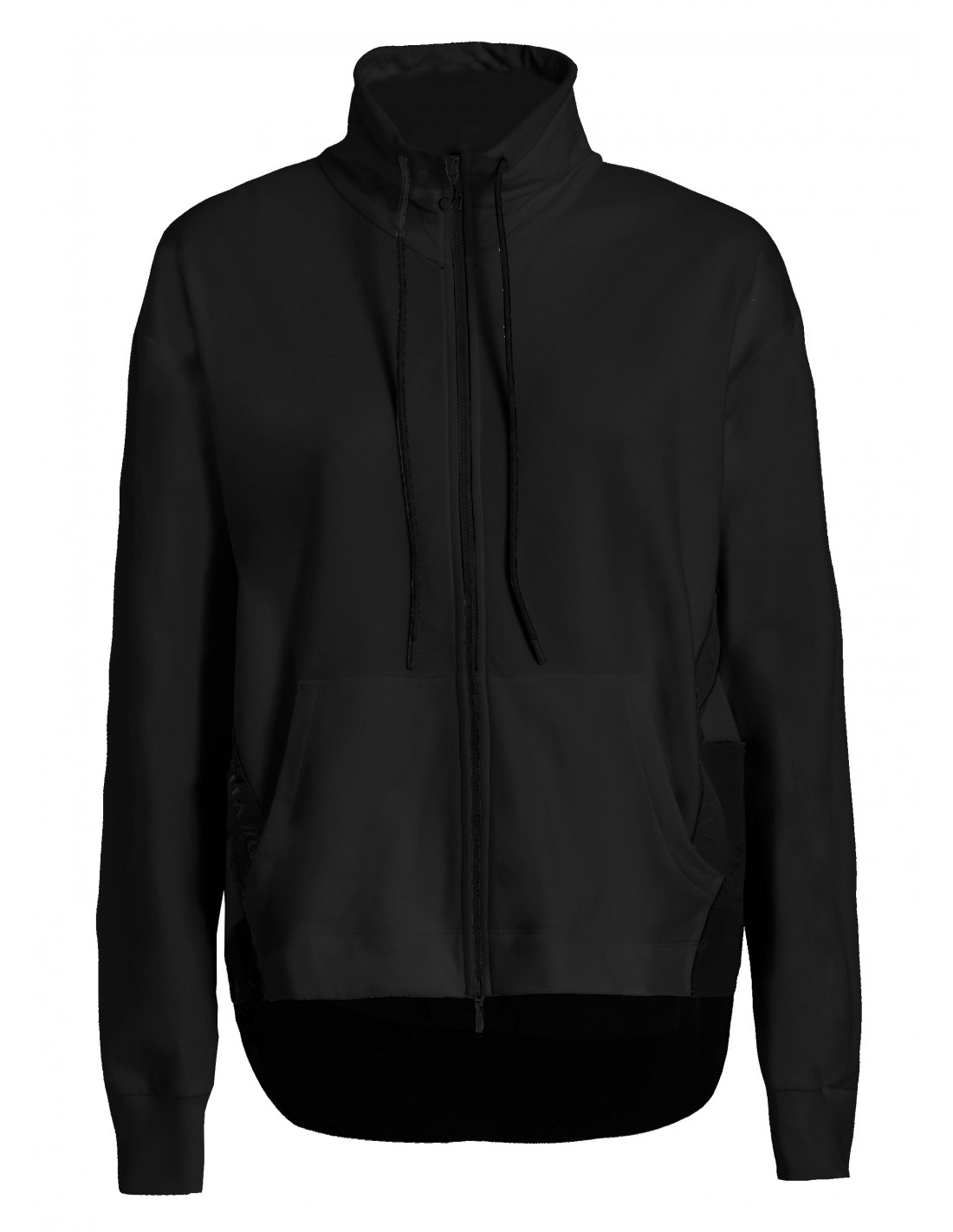 Deha Luxe Combined Γυναικεία Ζακέτα Φούτερ Μαύρη B74163-10009