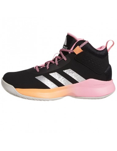 Adidas Αθλητικά Παιδικά Παπούτσια Μπάσκετ Cross Em Up 5 K GX4793 Core Black / Silver Metallic / Beam Pink