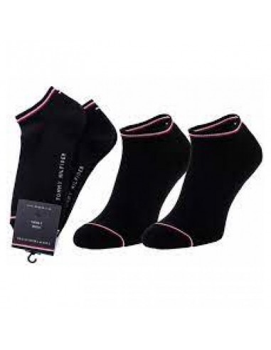 Tommy Hilfiger Ανδρικές Κάλτσες με Σχέδια Μαύρες 2Pack 100001093-200