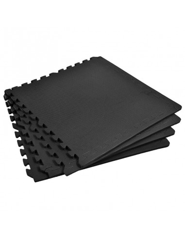 Profit DK2269 Δάπεδα Παζλ Γυμναστηρίου Μαύρα 61x61x1.2cm 4τμχ