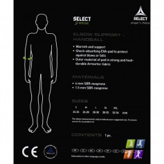 Select Sport Elbow Pad Περιαγκωνίδα σε Μαύρο χρώμα 6600
