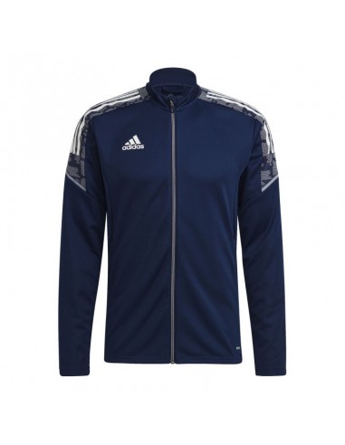 Adidas Condivo 21 Primeblue Ανδρική Φούτερ Ζακέτα με Τσέπες Navy GE5412