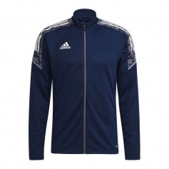 Adidas Condivo 21 Primeblue Ανδρική Φούτερ Ζακέτα με Τσέπες Navy GE5412