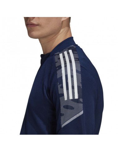 Adidas Condivo 21 Primeblue Ανδρική Φούτερ Ζακέτα με Τσέπες Navy GE5412
