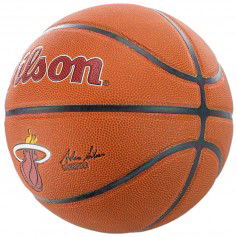 Wilson NBA Miami Heat Μπάλα Μπάσκετ Indoor/Outdoor WTB3100XBMIA